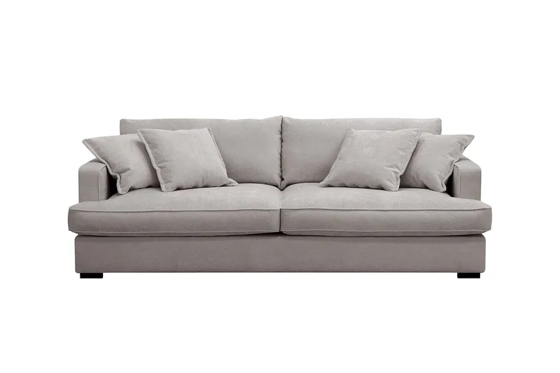 Rossita Lyx 2,5-sits Extra djup Soffa i Chenille - Grå/Brun - Möbler - Vardagsrum - Soffor - 3-sits soffor