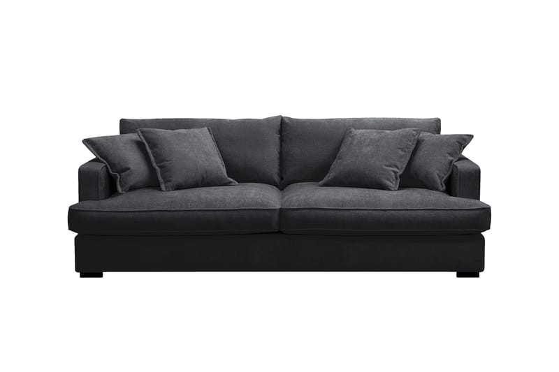 Rossita Lyx 2,5-sits Extra djup Soffa i Chenille - Svart - Möbler - Vardagsrum - Soffor - 3-sits soffor