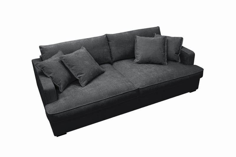 Rossita Lyx 2,5-sits Extra djup Soffa i Chenille - Svart - Möbler - Vardagsrum - Soffor - 3-sits soffor