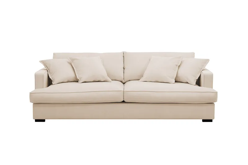 Rossita Lyx 2,5-sits Extra djup Soffa i Manchester - Beige - Möbler - Vardagsrum - Soffor - 3-sits soffor