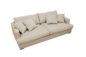 Rossita Lyx 2,5-sits Extra djup Soffa i Manchester - Kräm - Möbler - Vardagsrum - Soffor - 3-sits soffor