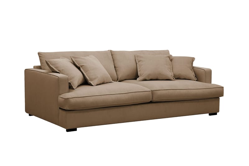 Rossita Lyx 2,5-sits Extra djup Soffa i Manchester - Ljusbrun - Möbler - Vardagsrum - Soffor - 3-sits soffor