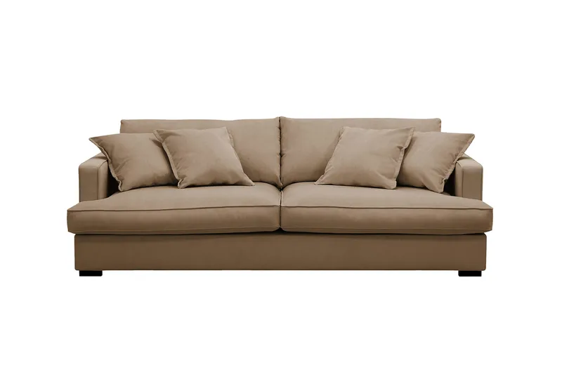 Rossita Lyx 2,5-sits Extra djup Soffa i Manchester - Ljusbrun - Möbler - Vardagsrum - Soffor - 3-sits soffor