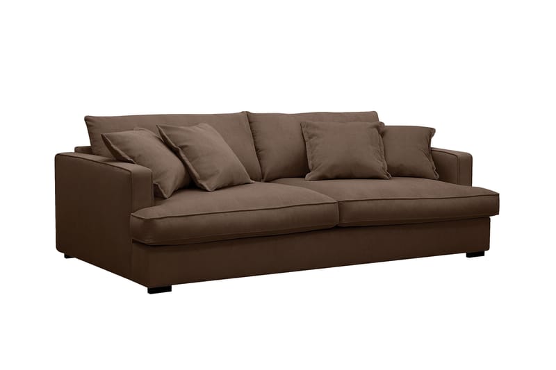Rossita Lyx 2,5-sits Extra djup Soffa i Manchester - Mörkbrun - Möbler - Vardagsrum - Soffor - 3-sits soffor