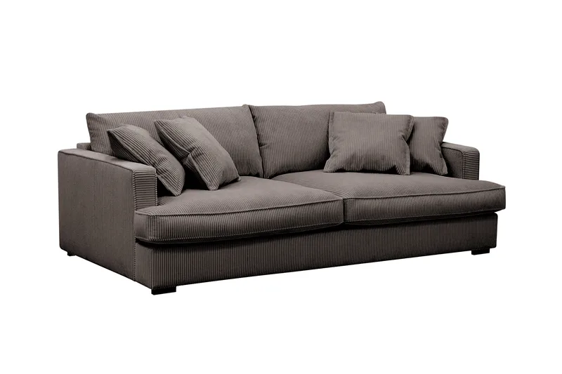 Rossita Lyx 2,5-sits Extra djup Soffa i Manchester - Mörkgrå - Möbler - Vardagsrum - Soffor - 3-sits soffor