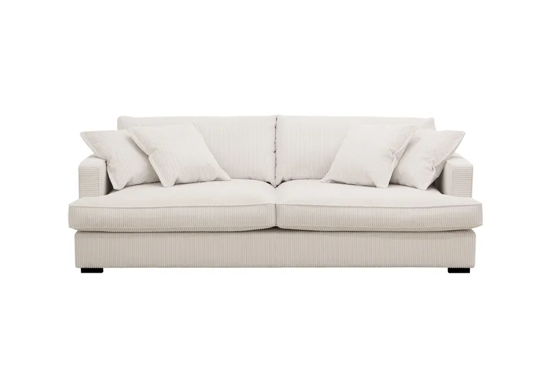 Rossita Lyx 2,5-sits Extra djup Soffa i Manchester - Naturvit - Möbler - Vardagsrum - Soffor - 3-sits soffor