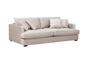 Rossita Lyx 2,5-sits Extra djup Soffa i Sammet - Beige - Möbler - Vardagsrum - Soffor - Sammetssoffor