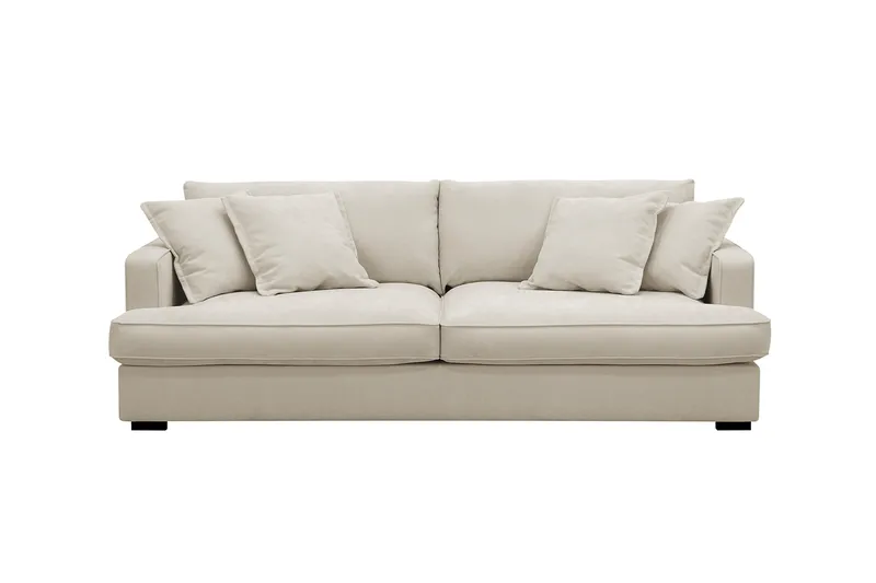 Rossita Lyx 2,5-sits Extra djup Soffa i Tyg, Beige