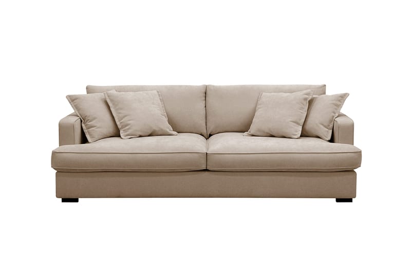 Rossita Lyx 2,5-sits Extra djup Soffa i Tyg - Ljusbrun - Möbler - Vardagsrum - Soffor - 3-sits soffor