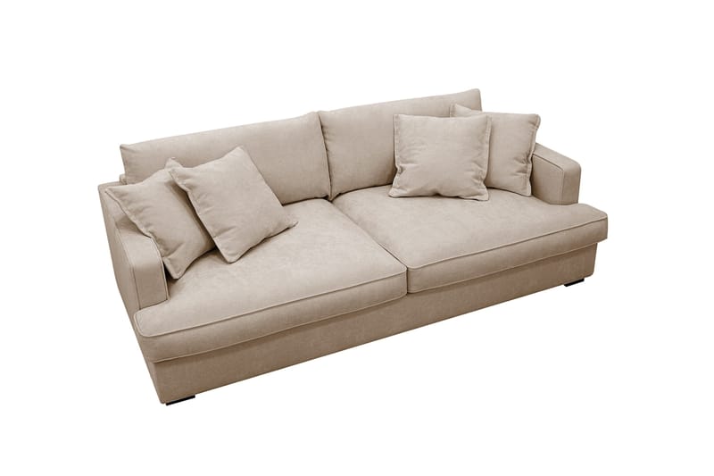 Rossita Lyx 2,5-sits Extra djup Soffa i Tyg - Ljusbrun - Möbler - Vardagsrum - Soffor - 3-sits soffor