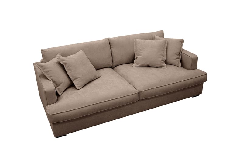 Rossita Lyx 2,5-sits Extra djup Soffa i Tyg - Mörkbrun - Möbler - Vardagsrum - Soffor - 3-sits soffor