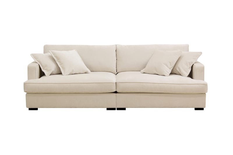 Rossita Lyx 3-sits Extra djup Soffa i Chenille - Beige - Möbler - Vardagsrum - Soffor - 3-sits soffor