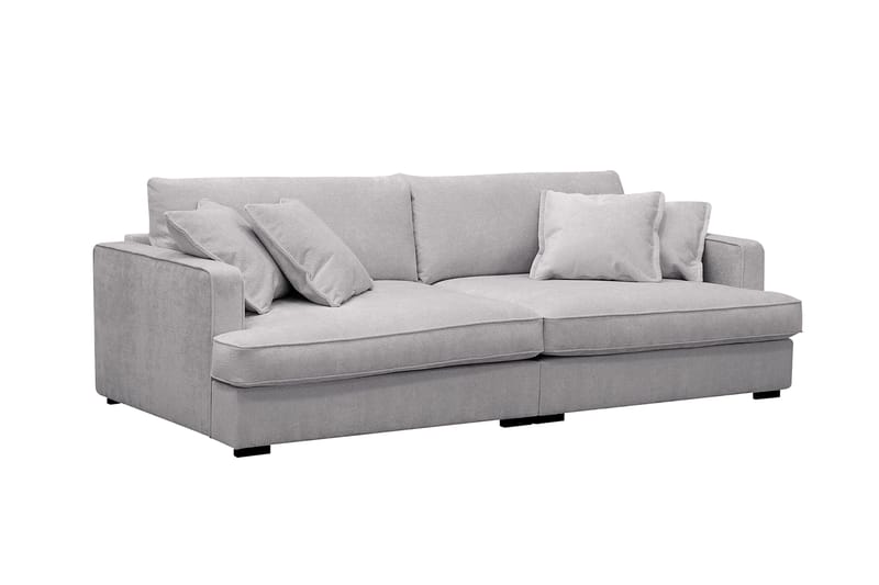 Rossita Lyx 3-sits Extra djup Soffa i Chenille - Grå - Möbler - Vardagsrum - Soffor - 3-sits soffor