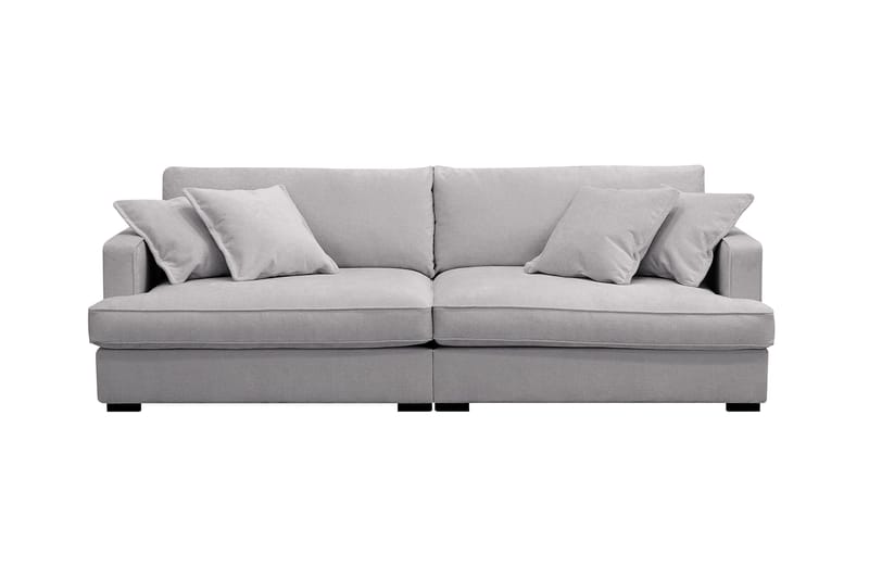 Rossita Lyx 3-sits Extra djup Soffa i Chenille - Grå - Möbler - Vardagsrum - Soffor - 3-sits soffor