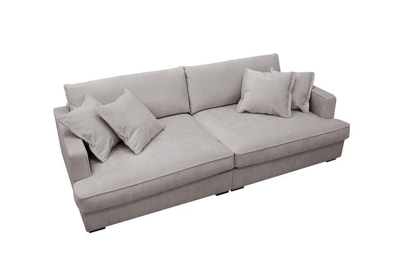 Rossita Lyx 3-sits Extra djup Soffa i Chenille - Grå/Brun - Möbler - Vardagsrum - Soffor - 3-sits soffor