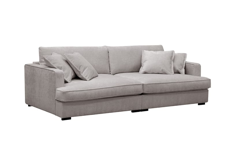 Rossita Lyx 3-sits Extra djup Soffa i Chenille - Grå/Brun - Möbler - Vardagsrum - Soffor - 3-sits soffor