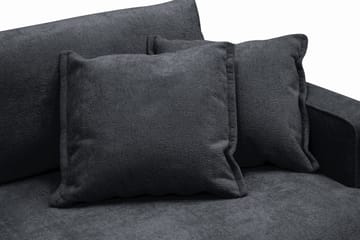 Rossita Lyx 3-sits Extra djup Soffa i Chenille - Svart - Möbler - Vardagsrum - Soffor - 3-sits soffor