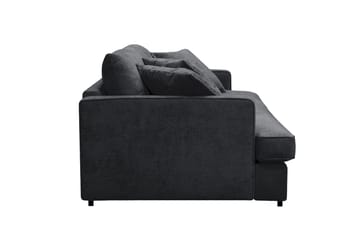 Rossita Lyx 3-sits Extra djup Soffa i Chenille - Svart - Möbler - Vardagsrum - Soffor - 3-sits soffor