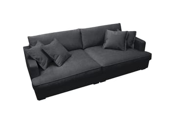 Rossita Lyx 3-sits Extra djup Soffa i Chenille - Svart - Möbler - Vardagsrum - Soffor - 3-sits soffor
