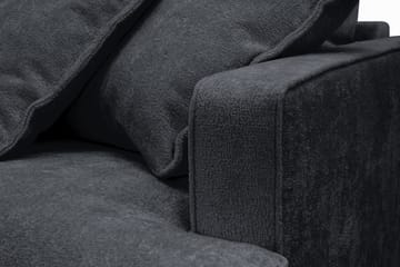 Rossita Lyx 3-sits Extra djup Soffa i Chenille - Svart - Möbler - Vardagsrum - Soffor - 3-sits soffor