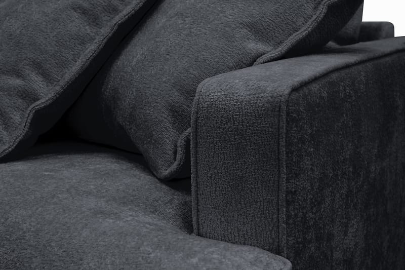 Rossita Lyx 3-sits Extra djup Soffa i Chenille - Svart - Möbler - Vardagsrum - Soffor - 3-sits soffor
