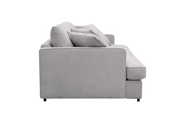 Rossita Lyx 3-sits Extra djup Soffa i Chenille - Trenza 03, Gr å Chenille - Möbler - Vardagsrum - Soffor - 3-sits soffor