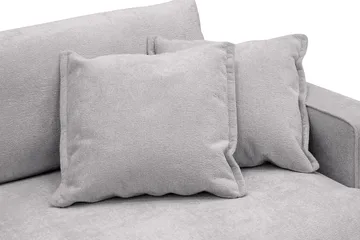 Rossita Lyx 3-sits Extra djup Soffa i Chenille - Trenza 03, Grå Chenille - Möbler - Vardagsrum - Soffor - 3-sits soffor