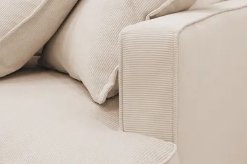 Rossita Lyx 3-sits Extra djup Soffa i Manchester - Beige - Möbler - Vardagsrum - Soffor - 3-sits soffor