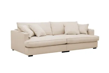 Rossita Lyx 3-sits Extra djup Soffa i Manchester - Beige - Möbler - Vardagsrum - Soffor - 3-sits soffor
