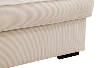 Rossita Lyx 3-sits Extra djup Soffa i Manchester - Beige - Möbler - Vardagsrum - Soffor - 3-sits soffor