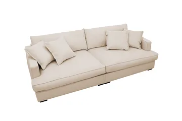 Rossita Lyx 3-sits Extra djup Soffa i Manchester - Beige - Möbler - Vardagsrum - Soffor - 3-sits soffor