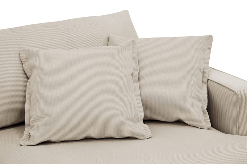 Rossita Lyx 3-sits Extra djup Soffa i Manchester - Kräm - Möbler - Vardagsrum - Soffor - 3-sits soffor