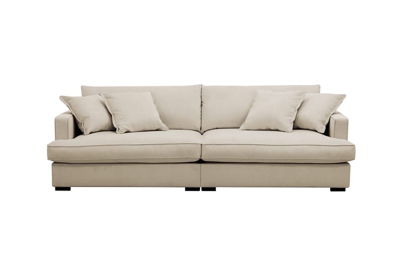 Rossita Lyx 3-sits Extra djup Soffa i Manchester - Kräm - Möbler - Vardagsrum - Soffor - 3-sits soffor