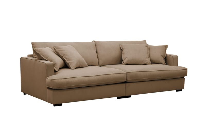 Rossita Lyx 3-sits Extra djup Soffa i Manchester - Ljusbrun - Möbler - Vardagsrum - Soffor - 3-sits soffor