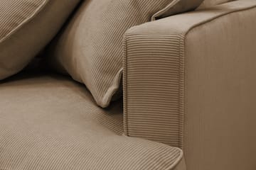 Rossita Lyx 3-sits Extra djup Soffa i Manchester - Ljusbrun - Möbler - Vardagsrum - Soffor - 3-sits soffor