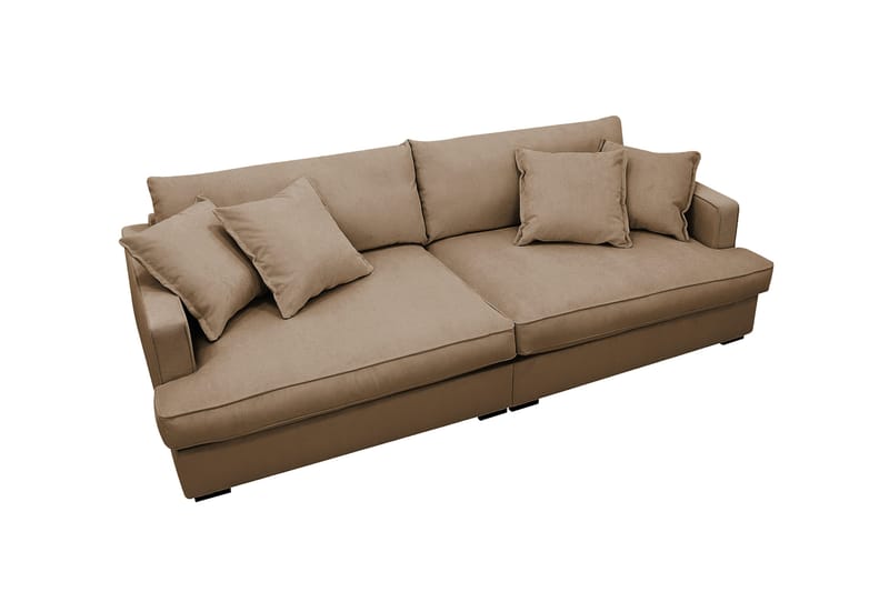 Rossita Lyx 3-sits Extra djup Soffa i Manchester - Ljusbrun - Möbler - Vardagsrum - Soffor - 3-sits soffor
