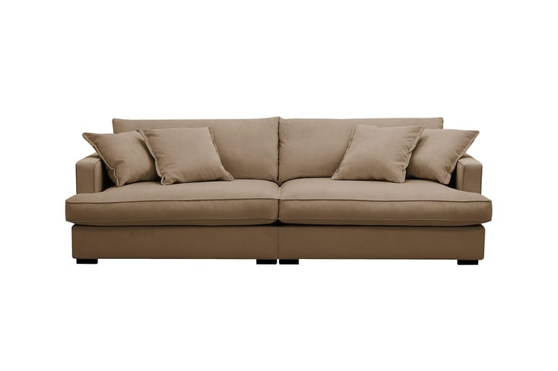 Rossita Lyx 3-sits Extra djup Soffa i Manchester - Ljusbrun - Möbler - Vardagsrum - Soffor - 3-sits soffor