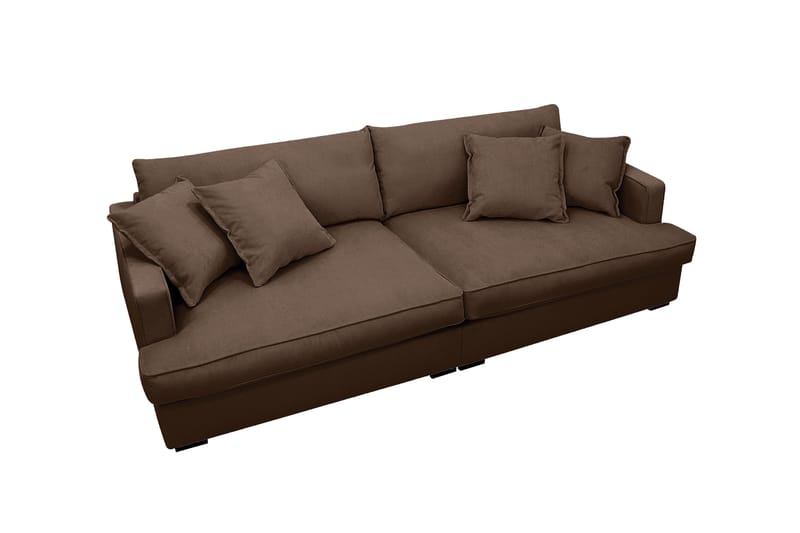 Rossita Lyx 3-sits Extra djup Soffa i Manchester - Mörkbrun - Möbler - Vardagsrum - Soffor - 3-sits soffor