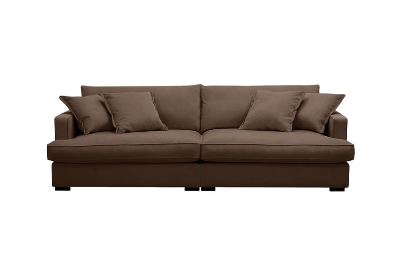 Rossita Lyx 3-sits Extra djup Soffa i Manchester - Mörkbrun - Möbler - Vardagsrum - Soffor - 3-sits soffor