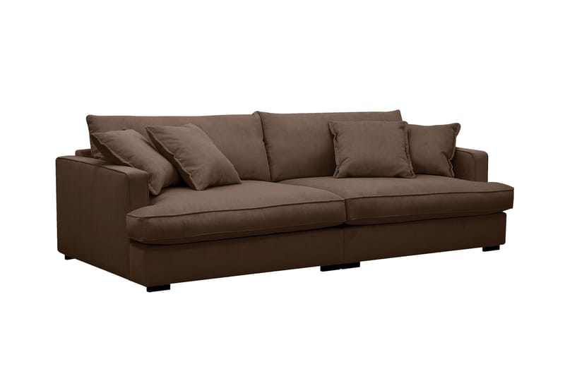 Rossita Lyx 3-sits Extra djup Soffa i Manchester - Mörkbrun - Möbler - Vardagsrum - Soffor - 3-sits soffor