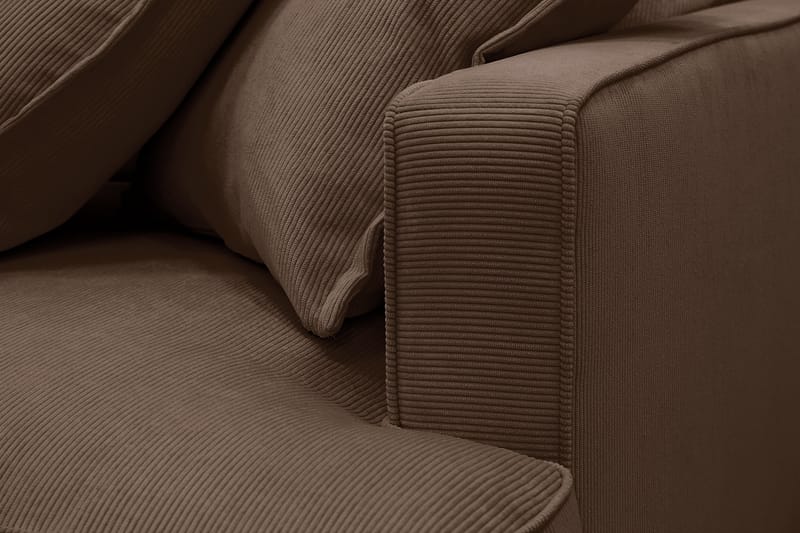 Rossita Lyx 3-sits Extra djup Soffa i Manchester - Mörkbrun - Möbler - Vardagsrum - Soffor - 3-sits soffor
