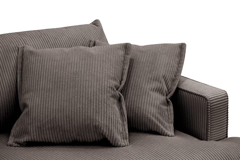 Rossita Lyx 3-sits Extra djup Soffa i Manchester - Mörkgrå - Möbler - Vardagsrum - Soffor - 3-sits soffor