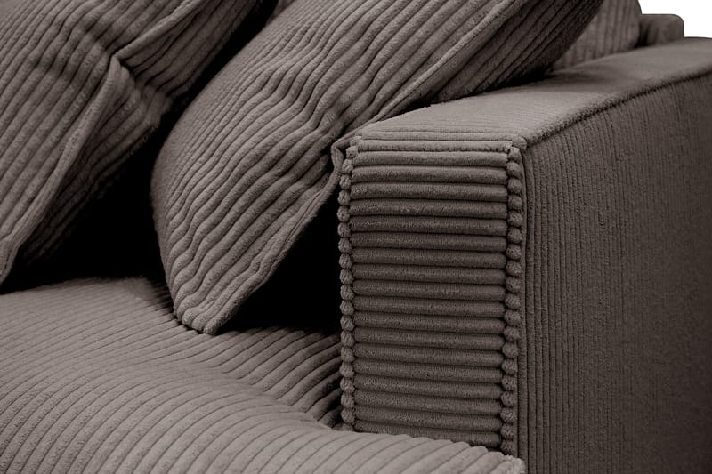 Rossita Lyx 3-sits Extra djup Soffa i Manchester - Mörkgrå - Möbler - Vardagsrum - Soffor - 3-sits soffor