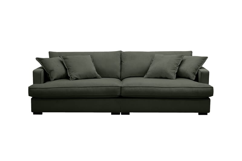 Rossita Lyx 3-sits Extra djup Soffa i Manchester - Mörkgrön - Möbler - Vardagsrum - Soffor - 3-sits soffor