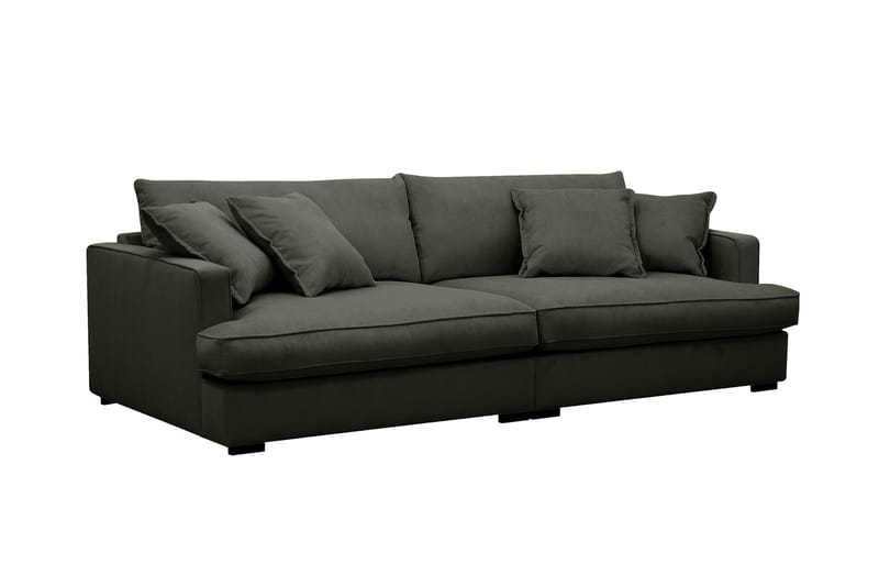Rossita Lyx 3-sits Extra djup Soffa i Manchester - Mörkgrön - Möbler - Vardagsrum - Soffor - 3-sits soffor