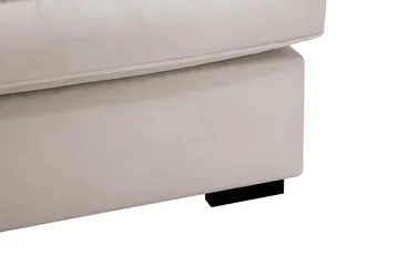 Rossita Lyx 3-sits Extra djup Soffa i Sammet - Beige - Möbler - Vardagsrum - Soffor - Sammetssoffor