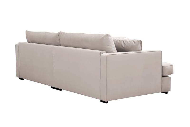 Rossita Lyx 3-sits Extra djup Soffa i Sammet - Beige - Möbler - Vardagsrum - Soffor - Sammetssoffor