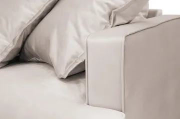 Rossita Lyx 3-sits Extra djup Soffa i Sammet - Beige - Möbler - Vardagsrum - Soffor - Sammetssoffor