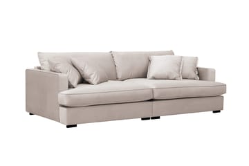 Rossita Lyx 3-sits Extra djup Soffa i Sammet - Beige - Möbler - Vardagsrum - Soffor - Sammetssoffor