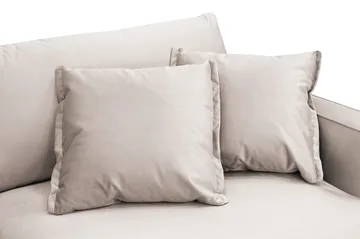 Rossita Lyx 3-sits Extra djup Soffa i Sammet - Beige - Möbler - Vardagsrum - Soffor - Sammetssoffor